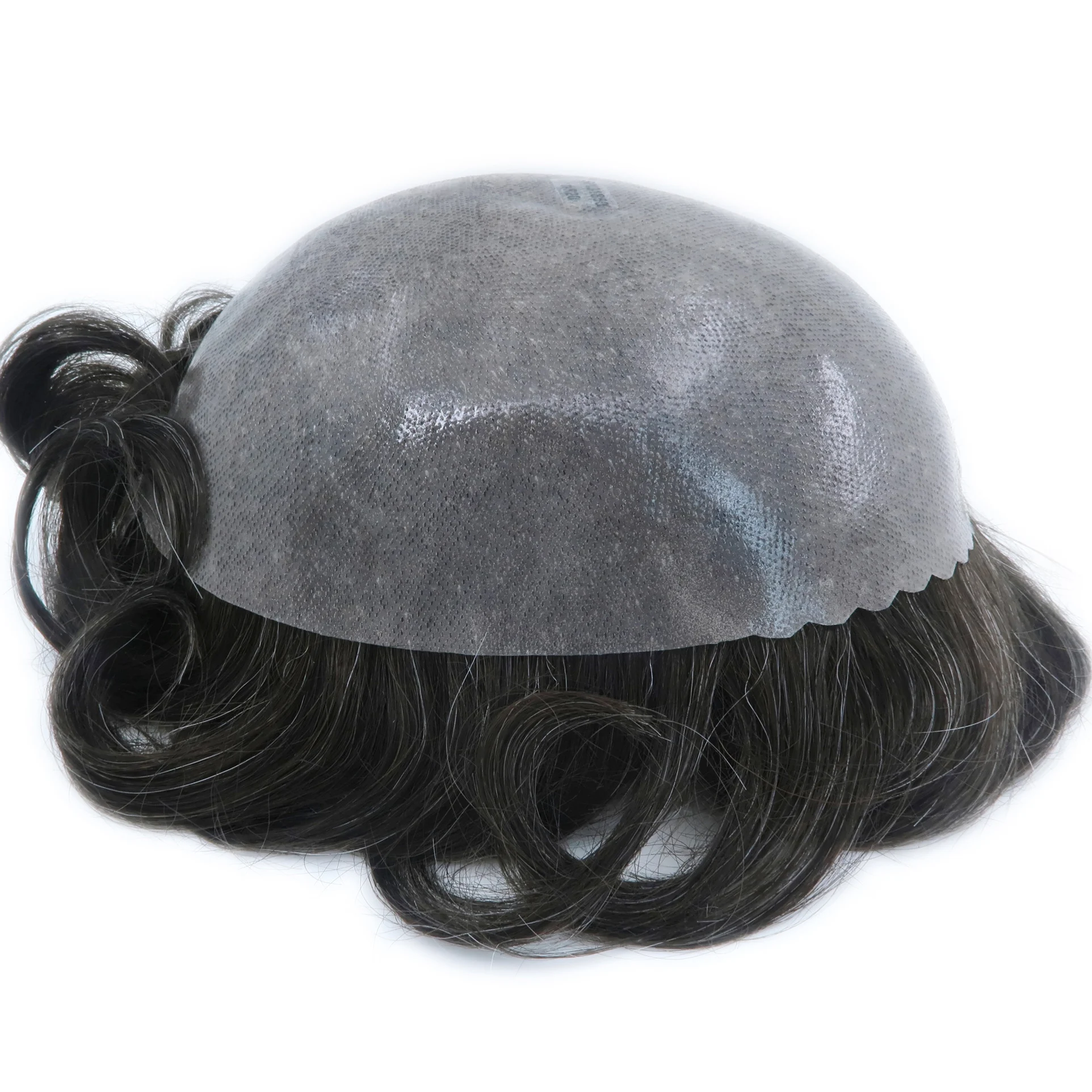 

Zhongfa skin Clear PU,12-14# normal thin pu toupee comfortable high quality hair system, Available in all natural colors with different grey percentage