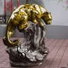Creative Ornament Ceramic Leopard Backflow Incense Burner