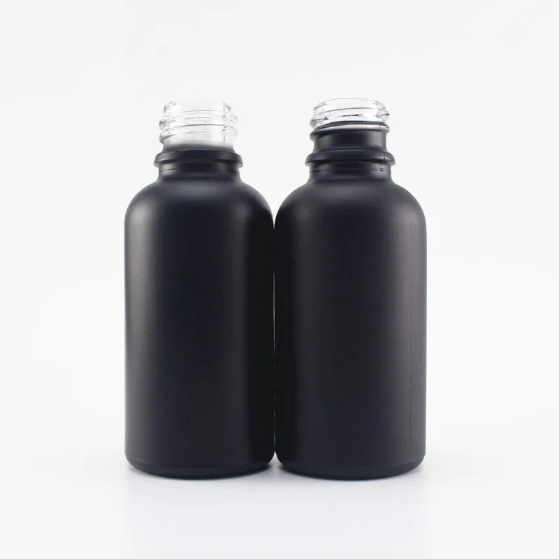 
Matte frosted black e liquid essential oil dropper 30ml glass essential oil bottle with paper tube 30ml paper tubes 