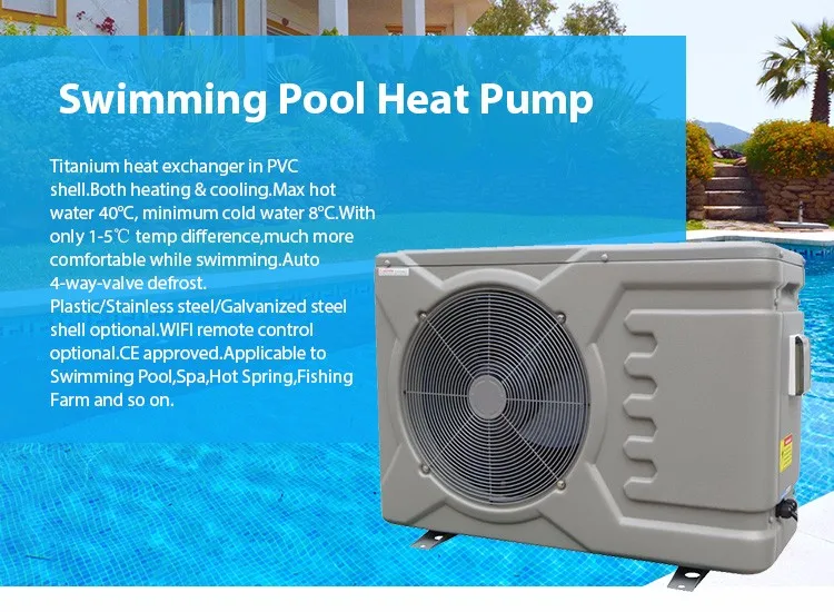 Heater And Cooler Swimming Pool Heater Air To Water Heat Pump R410a Or ...