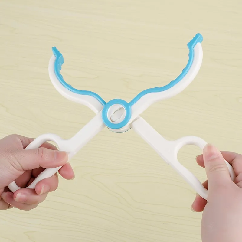 Baby Feeding Bottle Clamp Tongs Scissor Design Medical Grade Plastic