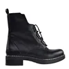 chunky women leather boots for women lace up low heel boots women ankle martin boots