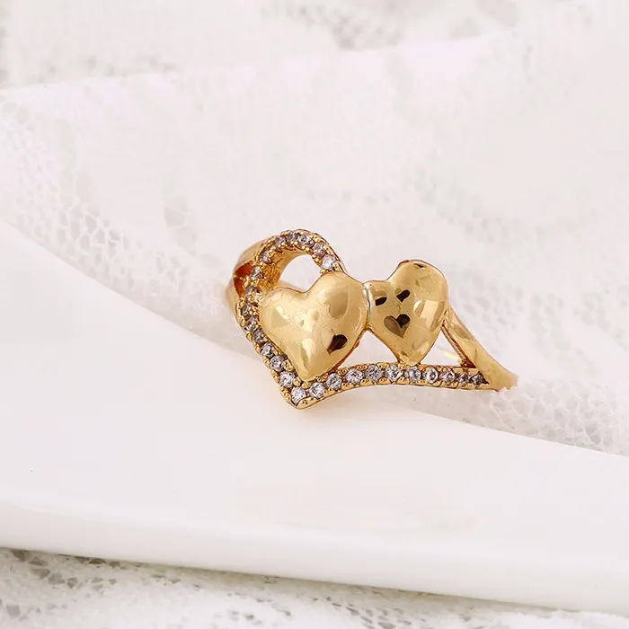 11925 China Jewelry Manufacturer 18k Gold Color Heart