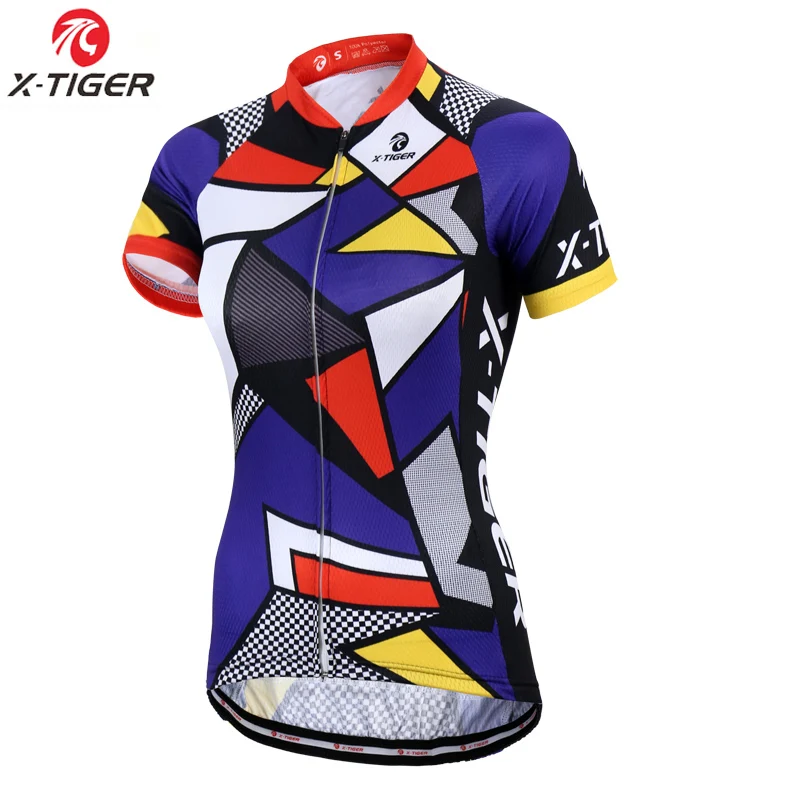 

Pro Women Cycling Jersey Summer Anti-UV Cycling Bicycle Clothing Breathable Mountain Bike Shirt Cycling Wear, Customized color