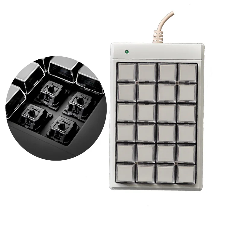 
MINI customized layout 6 4 matrix numeric keyboard mechanical programmable usb keypad 