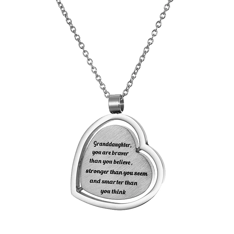 Gifts Necklace Name for Wife to My Brittany Always Remember That Mommy Love You You are Braver Than You Believe for Mom Daughter Jewelry 18K Gold Plated