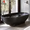 Better Price Stone Bath Tub Bathtub Solid Marble Freestanding Black