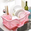 good quality plastic dish tray/easy assembly kitchen storage rack/OEM LOGO dish racks drain shenzhen manufacturer