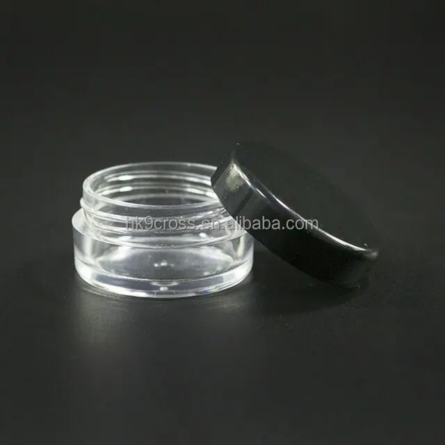 
3ml sample travel jars facial, eye, mask cream container 3g small pet plastic jar 