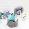 wholesale stocked spring and autumn lovable dog clothes pet stripe plain color baseball uniform pets cloths dog clothes