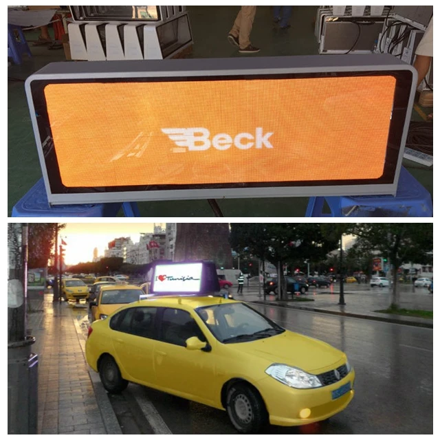 Brand New High Quality Waterproof Taxi Car Top Billboard Advertising