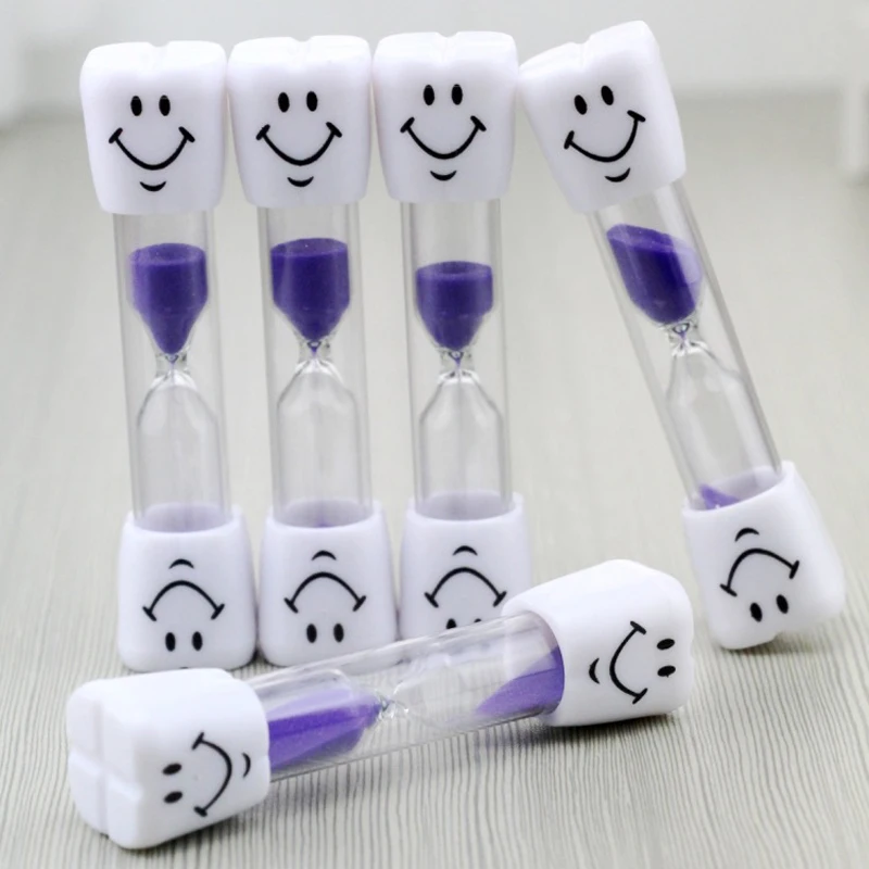 

Dental promotional gifts for Doctors 3 Minutes tooth brush smiling face Sand timer Hourglass, 8 different color