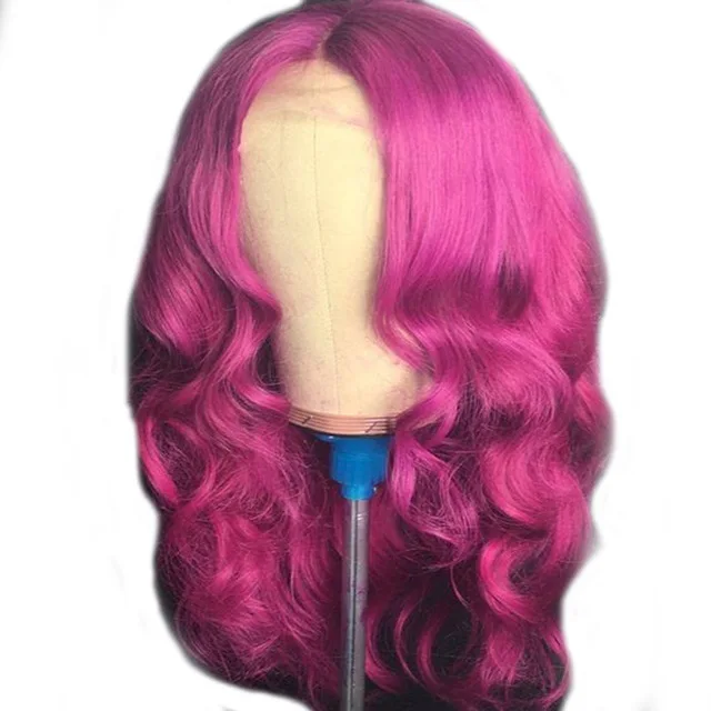 

Pink Wig Human Hair Brazilian Deep Part 13x6 Lace Front Human Hair Wig
