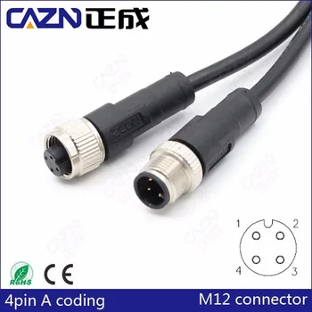 M12 4pin Replaced Omron Xs2f M12pvc4s2m Connector Cable Buy M12 Connector M12 4pin Connector M12 Female To Male Connector Product On Alibaba Com