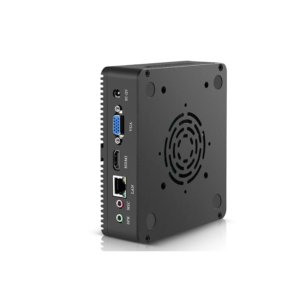 Factory Price Mini Computer CELERON J1900 Quad core fanless Desktop Business PC Ubuntu