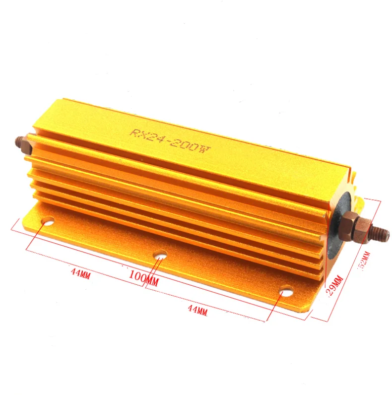RX24 50W 1 ohm Aluminum Heatsink Metal Oxide Power Resistor