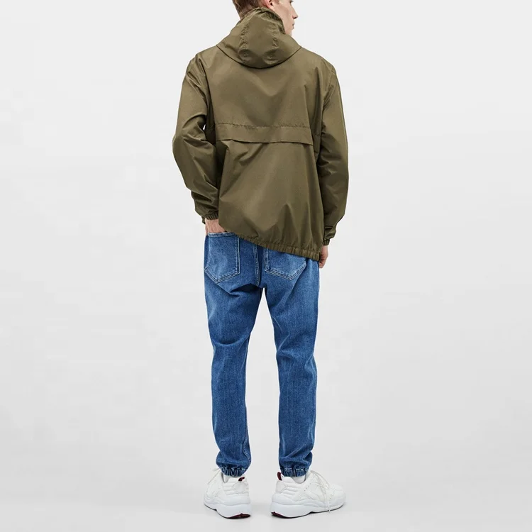 Wholesale Kangaroo Pouch Jacket Half Zip Streetwear Anorak Jacket For ...