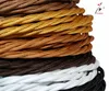 Colorful cotton cable wire 2/3 core vintage Fabric cable For Pendant Lamp / Edison Bulb