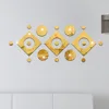 Preciser square circle sell well 3d mirror decorative wall sticker mirror sticker