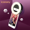 Private label custom clip mount on rechargeable led selfie flash light for Phone