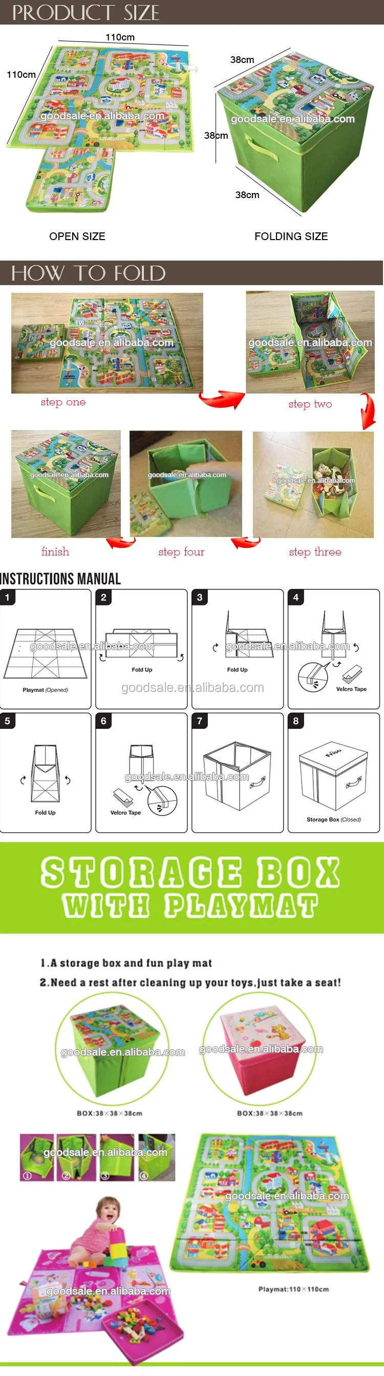fold up toy box