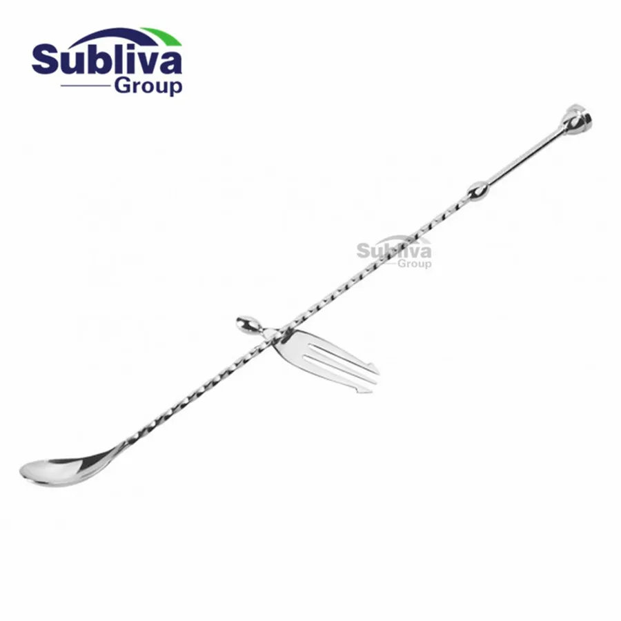 346mm Spiral Pattern Stainless Steel Bar Spoon Bar Bartender Cocktail