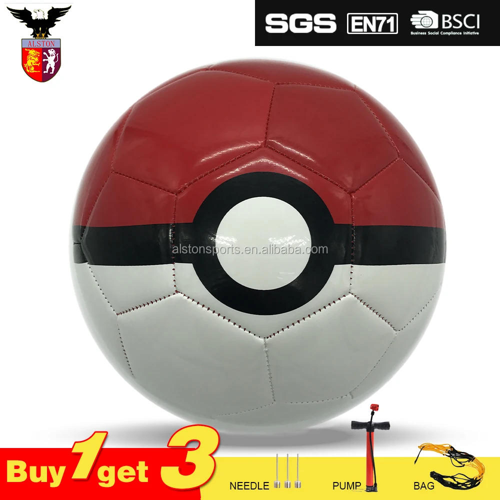 

2017 new design Pokeball TPU/PVC soccer ball for promotion, Customize color