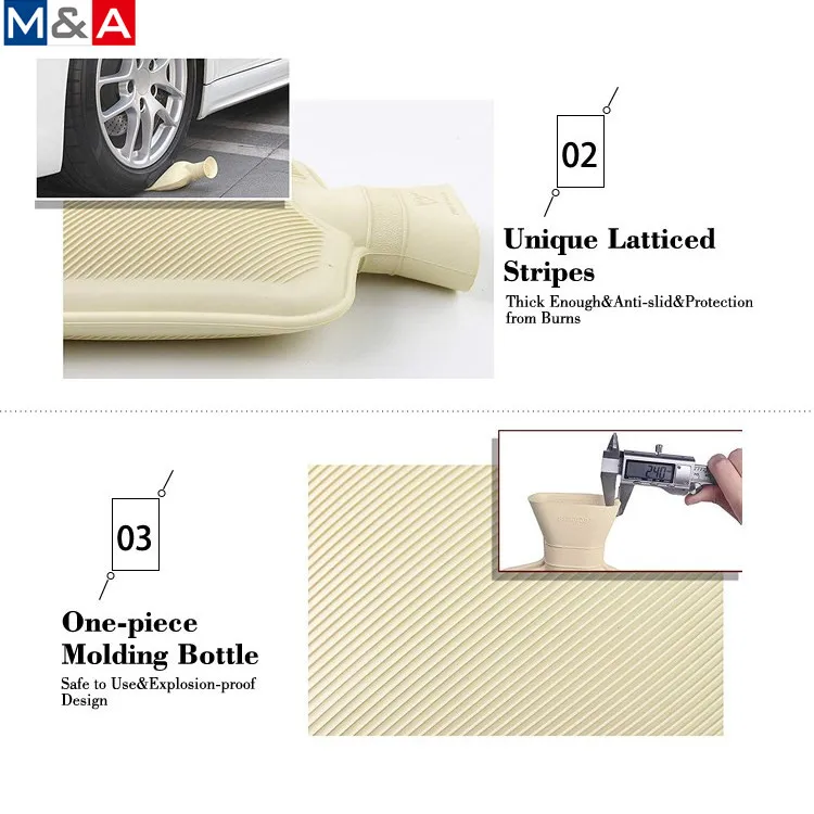 
Popular new producing luxury faux fur plush hot water bottle and cover 