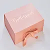 will you be my bridesmaid pink gift box packaging