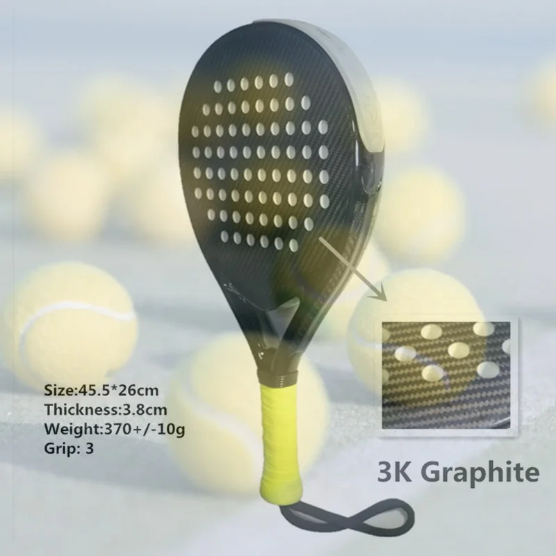 

Customized 38MM thick paddel tennis racket with decal printing, Customized color