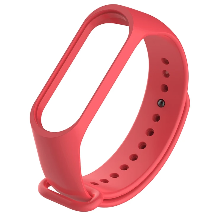 

Xiaomi Mi Band 3 Red Color Silicone Sport Replacement Bracelet Watch Wriststrap, 13 pure color