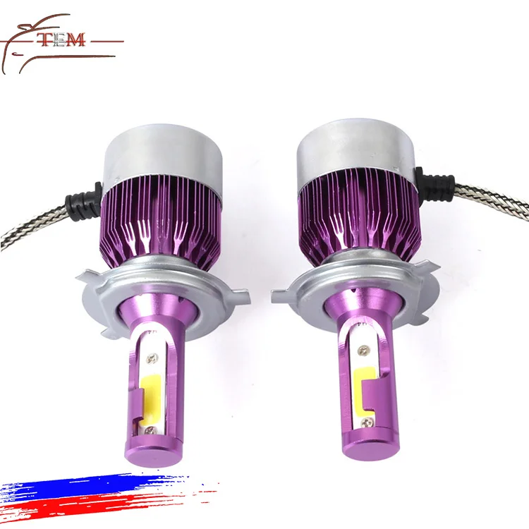  C6 car led headlight bulbs 12V 3800lm 36W COB auto  led headlight