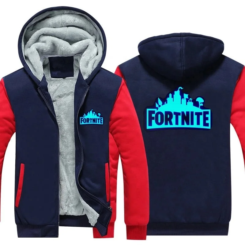 

US/EU Size New Luminous Glowing Hoodies Fashion Men's Jackets Winter Fleece Thick Zip up Men Women Hoody Sweatshirts, N/a