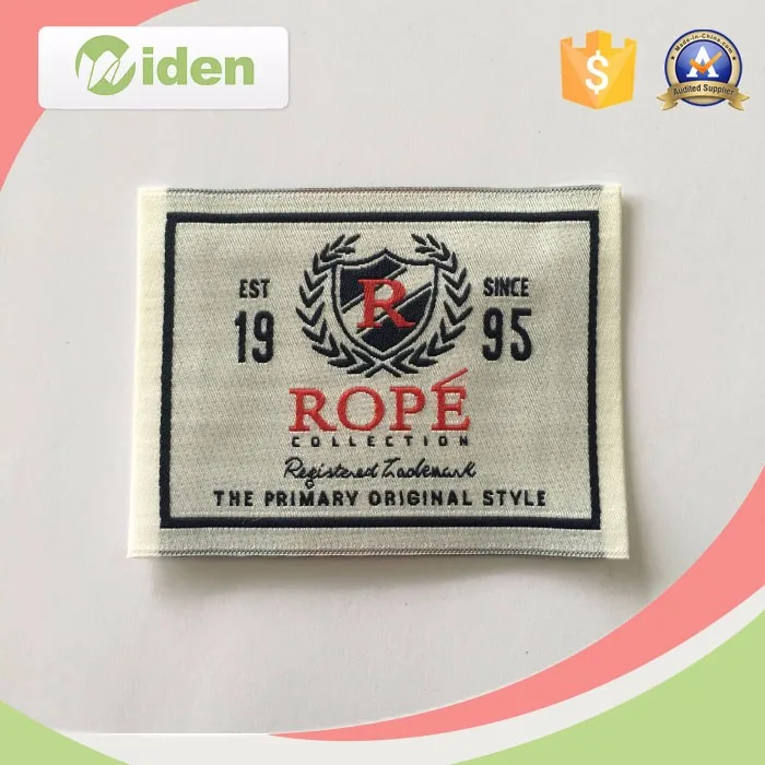 Jacquard Woven Collar Label for Clothing