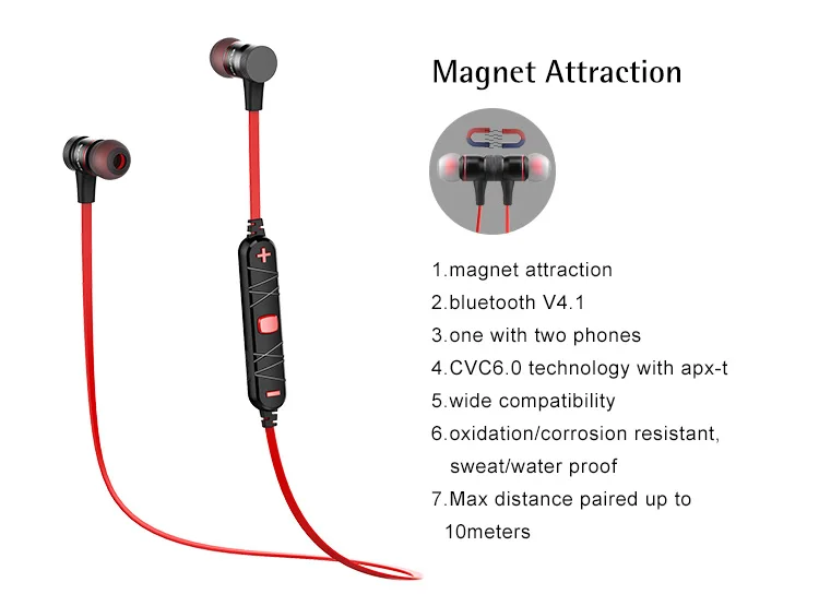 AWEI A920BL In-ear Wireless Bluetooth Earphone Sport Handsfree Headphones Waterproof Headsets Magnetic Audiophones Manufacturers