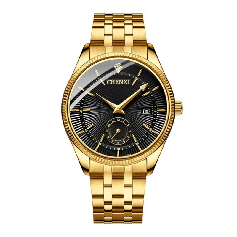 

CHENXI Hot Fashion Creative Watches Women Men Quartz Watch Golden lovers' Wristwatches Luxury Clock Brand Watches relojes hombre