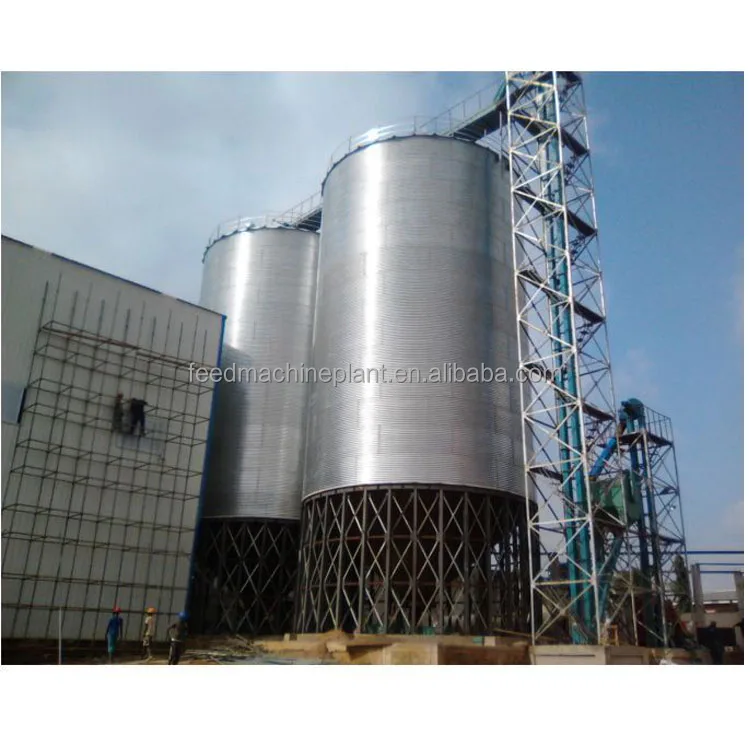 
Galvanized hopper bottom steel silo to store wheat , corn , sorghum , soybean and various grain 