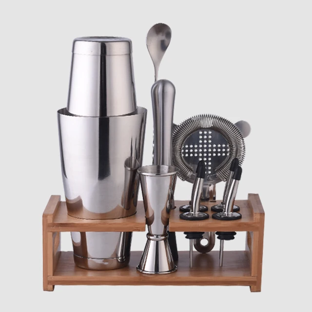 

Factory Direct 800ml stainless steel in cocktail shaker tools set bar