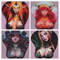 2016 new version Japanese anime 3d mouse pad wristbands Cartoon Creative WOW mouse pad Chest mouse