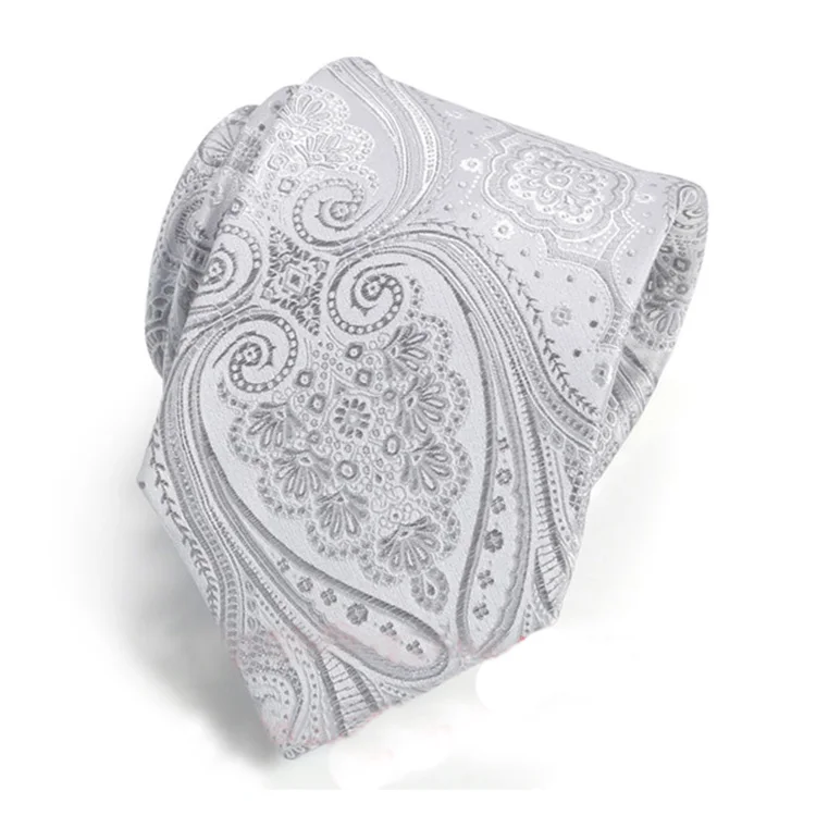 Dryclean Only Polyester Wholesale Necktie Woven Paisley Fabric Cheap