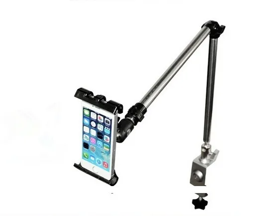 

Adjustable Lazy Bracket Metal Stand Holder Bed Mount For 4-10.5" Tablet PC Mobile Phone, Black, white