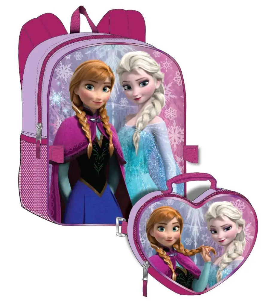 frozen backpack with lunchbox