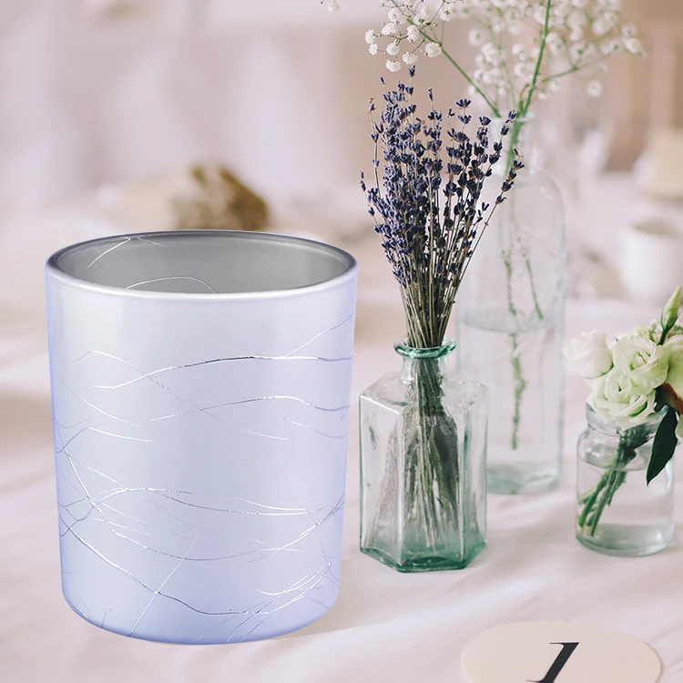 Cylinder glass candle holders for home decoration in bulk