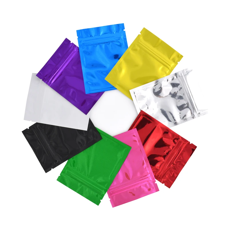 
GG64 Custom Printed Bags Mylar Foil, Mylar Zip Lock Bags, Silver & Clear 1 Ounce 4MIL Mylar Bags 