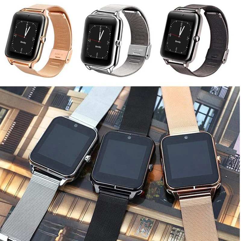 New Arrival BT Z60 Smart Watch Men with Touch Screen Big Battery Support TF Sim Card Camera for IPhone xiaomi samsung