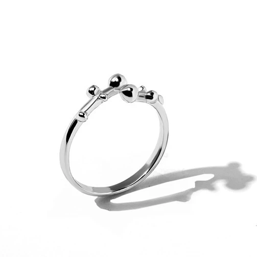 

925 sterling silver open ring female and girl classic minimalist style jewelry HR018