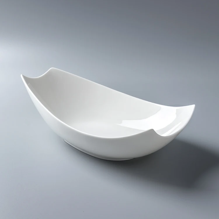 

Chaoda hot product 8-12 inch Smooth Sailing ceramic bowl malaysia Bowl ceramic boat shaped ceramic bowls