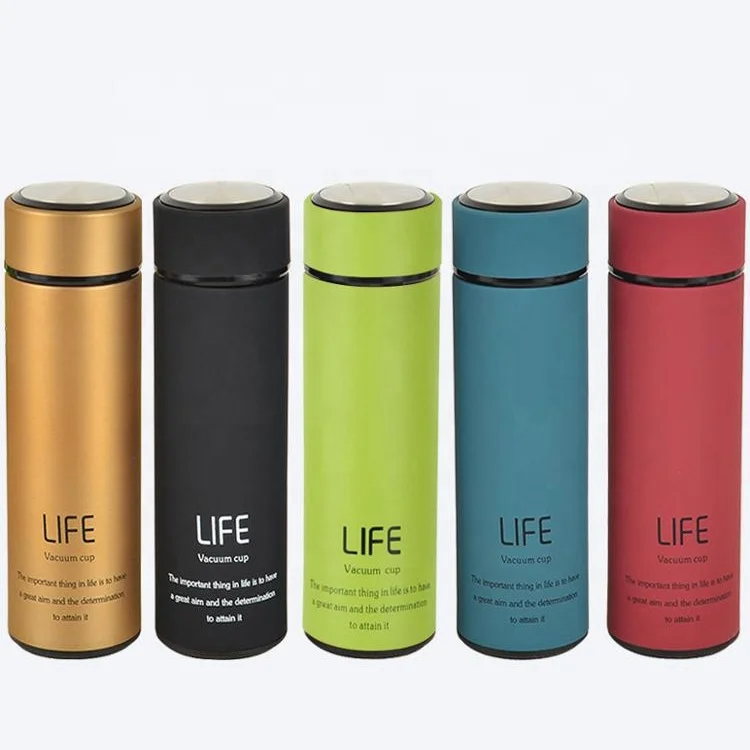 

18-8 Stainless Steel Stocked Low Moq High Quality Double Wall Vacuum Flask 500ML Promotional Gift Water Bottle, Customized color