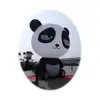 Hot selling outdoor lovely cartoon giant inflatable panda inflatable animal with logo printing for promotion