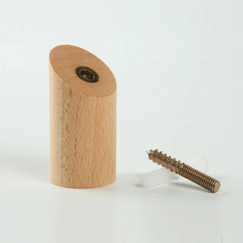 
New Model Natural Minimalist Design Decorative Wall Mounted Wooden Coat Hook Hat Hanger 
